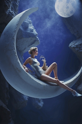 创意艺术风格美女人体写真艺术摄影图片